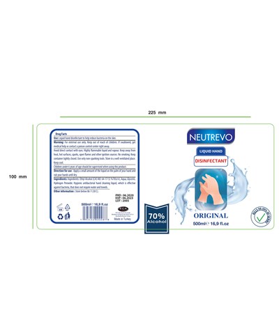 500 mL (Neutrevo Liquid Hand Disinfectant 500 mL)